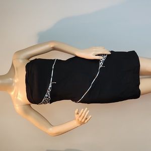 Black & Leopard Mini Dress